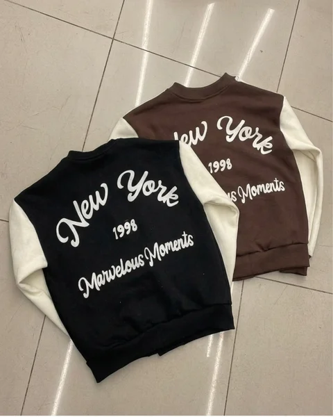 Campera Universitaria Frizada New York 1998